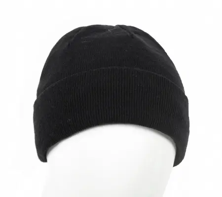 Шапка ФРОСТ трикотажная двойная (черный)