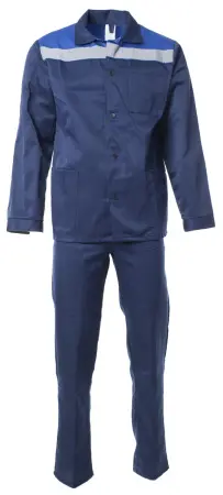 Костюм СТАНДАРТ с СОП с БР (т.синий/васильковый)