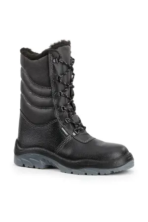 Ботинки КОМФОРТ зимние с высокими берцами с МП (черный)