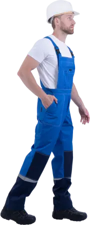 Костюм КМ-10 ЛЮКС летний с ПК (василек/т.синий)