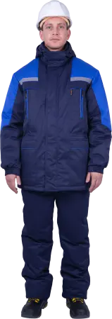 Куртка СПЕЦ зимняя (т.синий/васильковый)