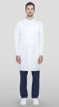 Халат ЛОРД (белый) мужские медицинские