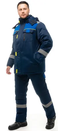 Костюм БРУКЛИН зимний (т.синий/васильковый)