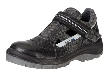 Полуботинки КОРВЕТ-2 ПУ-ТПУ с перфорацией с МП (черный/серый)