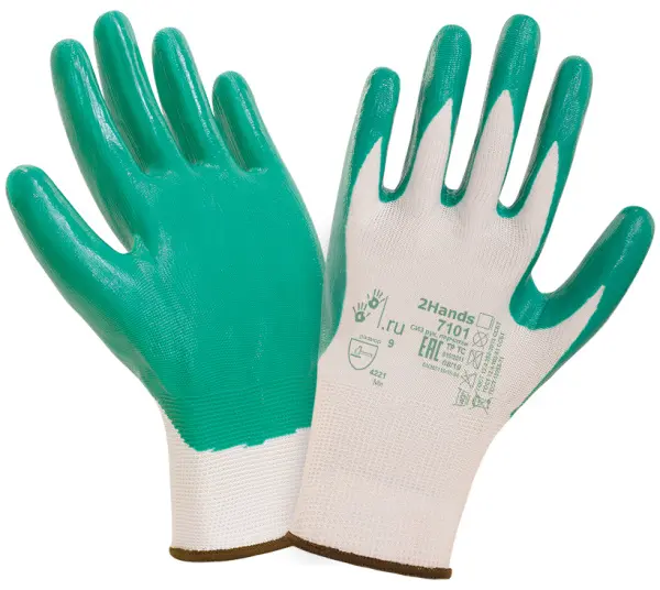 Перчатки 2HANDS SAFEFLEX 7101 с частичным нитриловым покрытием Перчатки 2HANDS SAFEFLEX 7101 с частичным нитриловым покрытием