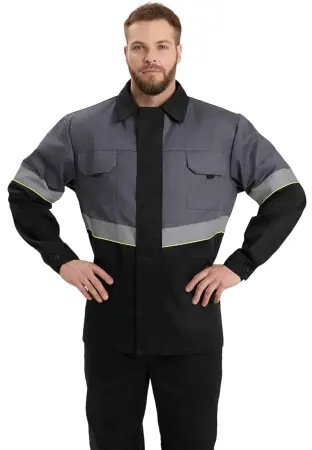 Костюм ЮЖНАЯ ШИРОТА с БР (черный/серый)