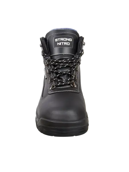 Ботинки STRONG NITRO нат. мех с КП и КС (черный/серый)
