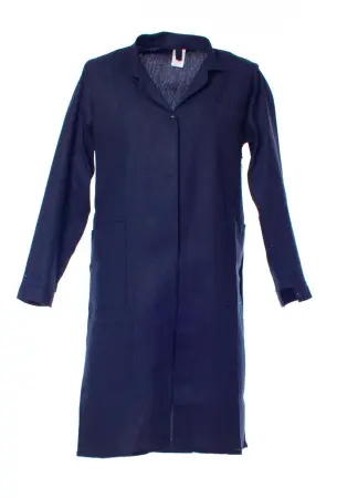 Халат ИТР женский бязь (синий)
