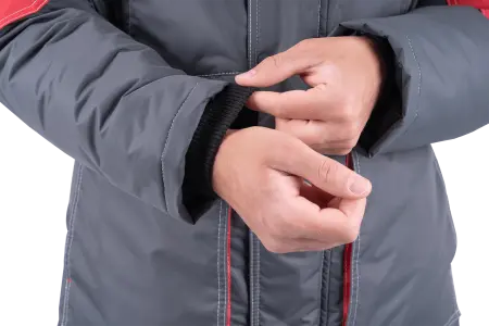 Костюм ЕНИСЕЙ зимний с ПК (серый/красный)