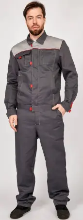 Костюм ФАВОРИТ-К с ПК (т.серый/серый)