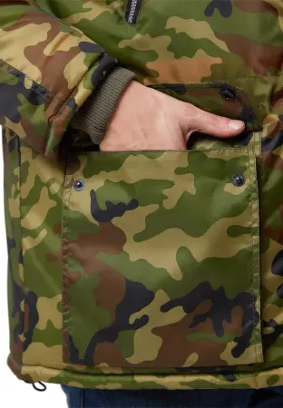 Куртка АЛЯСКА зимняя удлиненная (кмф флора)