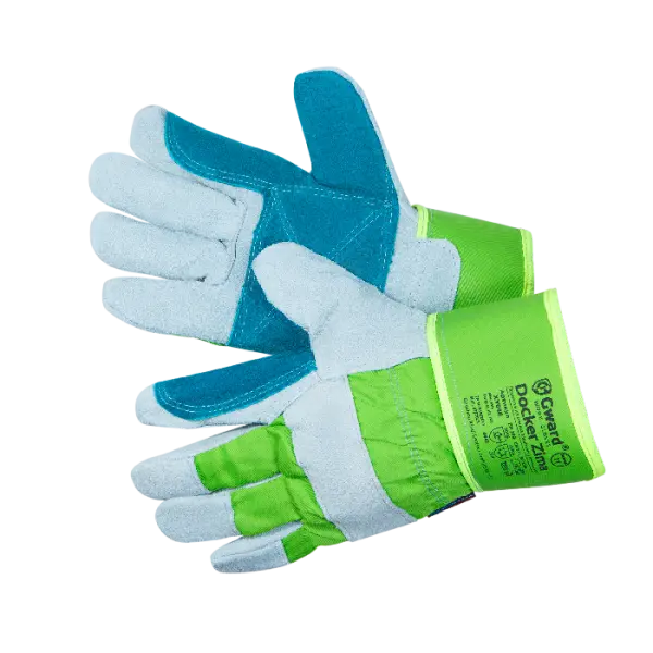 Перчатки DOCKER ZIMA утепленные из спилка c усиленной ладонью