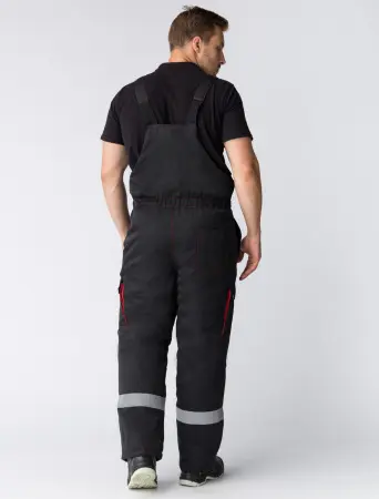 Костюм ТИТАН зимний с ПК (черный/красный)