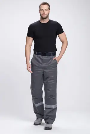 Костюм ФАВОРИТ-1 СОП IMP с БР (т.серый/серый/красный)