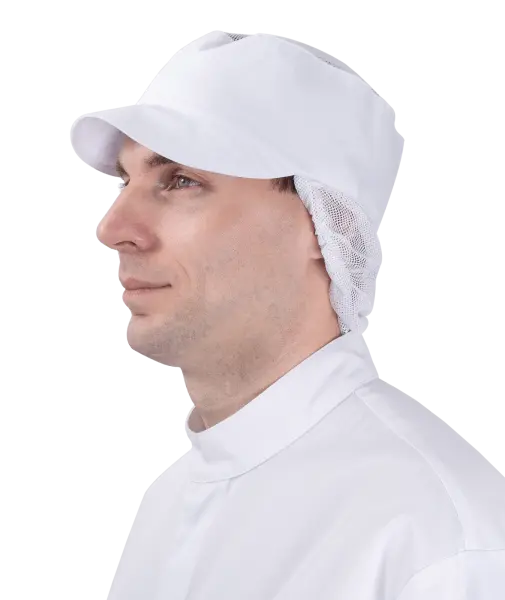 Шапочка ПИЩЕВИКА с козырьком (белый) Шапочка ПИЩЕВИКА с козырьком (белый)