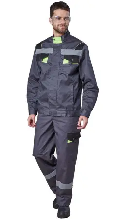 Куртка РЕСПЕКТ (серый/черный/лимонный)