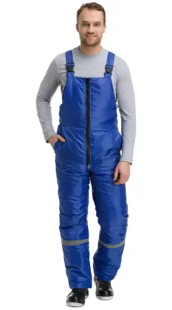 Полукомбинезон RONTA PL634 зимний (васильковый/т.синий)