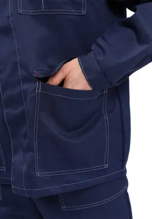 Костюм УДАРНИК с БР (т.синий/василек) Костюм УДАРНИК с БР (т.синий/василек)