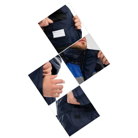 Куртка СТАНДАРТ зимняя с СОП (т.синий/васильковый)