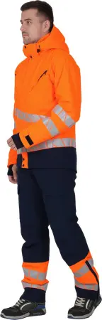Куртка ACTIVE зимняя (оранжевый/синий)