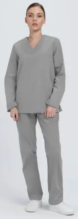 Костюм ХАССП-БАЗА женский с БР (серый)