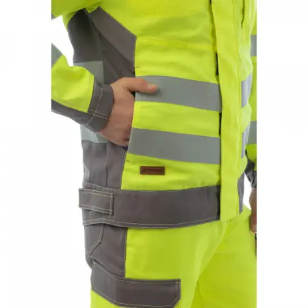 Куртка BRODEKS MS28-61 мультизащитная (желтый/серый)