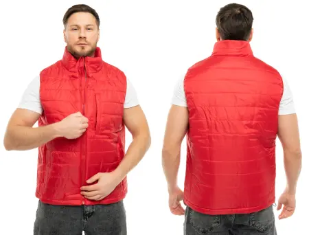 Жилет КАНАДА зимний (красный/черный)
