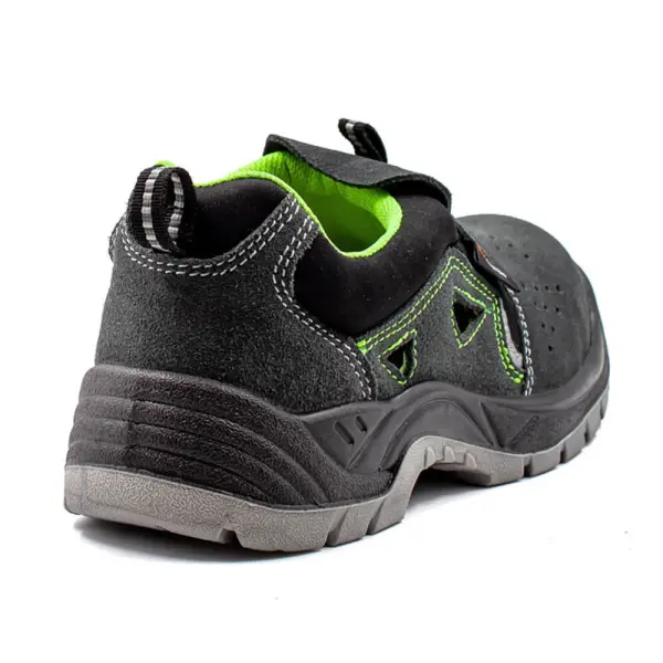 Полуботинки с перфорацией ПУ/ТПУ с КП (серый/черный)
