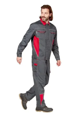 Костюм СТРАЙК 2 SAFE с ПК (серый/красный)