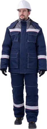 Костюм НАДЫМ зимний (т.синий/серый)