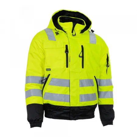 Куртка-бомбер BRODEKS KW 222 сигнальная зимняя (желтый/черный) Куртка-бомбер BRODEKS KW 222 сигнальная зимняя (желтый/черный)