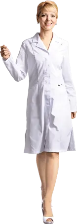Халат ВИВА медицинский женский (белый) женские медицинские