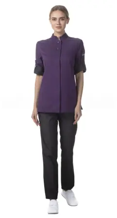 Блуза ПАНИНИ женская (лиловый/т.серый) женские медицинские