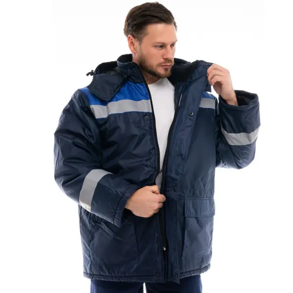 Куртка СТАНДАРТ зимняя с СОП (т.синий/васильковый)