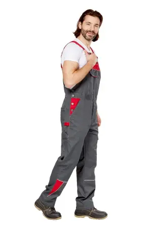 Костюм СТРАЙК 2 SAFE с ПК (серый/красный)