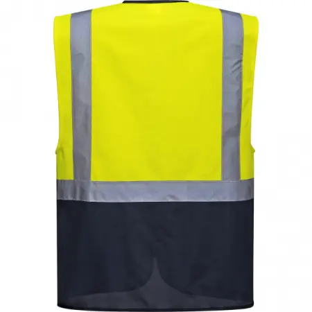 Жилет PORTWEST C476 (сигнальный желтый/т.синий)