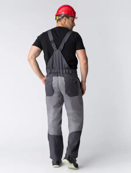 Полукомбинезон ЛИДЕР (т.серый/св.серый)