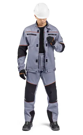 Костюм РИВЕР с БР (серый/черный/оранжевый)