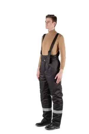 Костюм СЕВЕРНАЯ ШИРОТА зимний с БР (черный/красный)