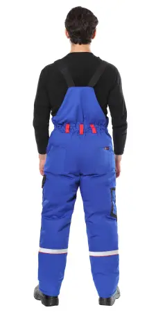 Костюм СИРИУС-СТАН зимний с ПК (васильковый/черный/красный)