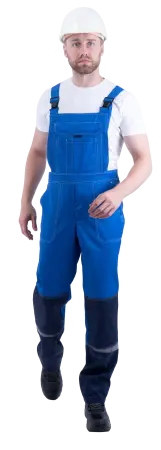 Костюм КМ-10 ЛЮКС летний с ПК (василек/т.синий)