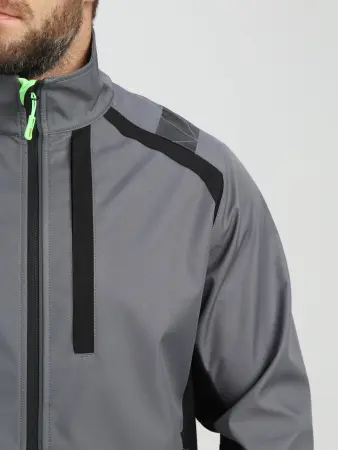 Куртка PROFLINE LEADER софтшел (серый/черный) Куртка PROFLINE LEADER софтшел (серый/черный)