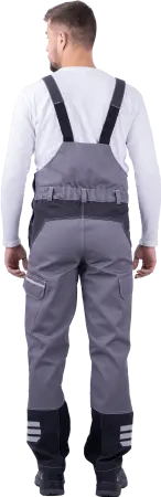 Полукомбинезон ЭДВАНС (серый/т.серый/черный)