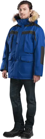 Куртка ДИКСОН зимняя (василёк/чёрный)