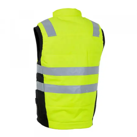 Сигнальный жилет BRODEKS KW 111 утепленный (желтый/черный)
