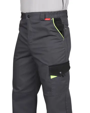 Брюки ХОВАРД (т.серый/черный/лимонный)