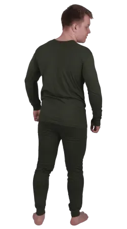 Белье нательное х/б с начесом (оливковый)