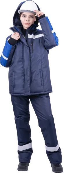Костюм РОУД женский зимний с ПК (т.синий/василек)