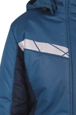 Куртка ВИРАЖ НЕО женская зимняя (морская волна/т.синий)