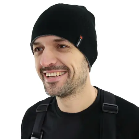 Шапка BRODEKS LIGHT BICOLOR (черный/серый)